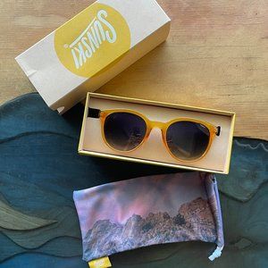 sunski makani honey ocean polarized sunglasses - nwt